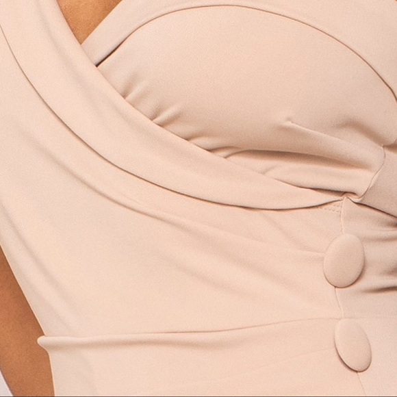 Cream One Shoulder Romper Size Small Last One NWT - Picture 8 of 11